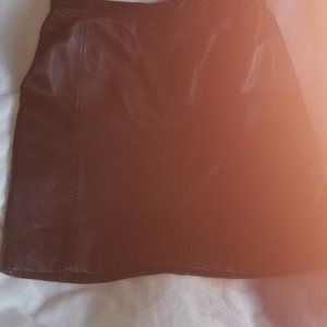 Leather skirt